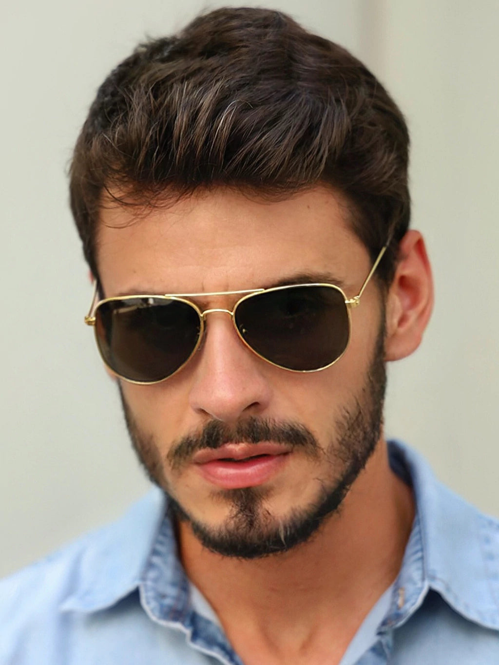 Óculos de Sol Aviator Gold